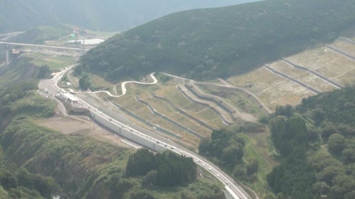 熊本地震被災の国道が復旧 57号、阿蘇へアクセス向上