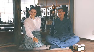 職人役の中井貴一、瀧本美織に褒められ「やめてよ～」（CM  ミキプルーン／中井貴一　瀧本美織）