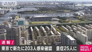 東京で新たに203人感染　新型コロナ(2020年10月24日)