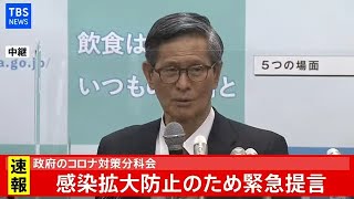 【LIVE】政府のコロナ対策分科会、感染拡大防止のため緊急提言(2020年12月23日)