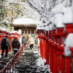 雪化粧の京都