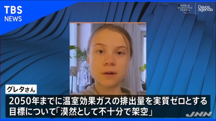 グレタさん痛烈批判「各国が掲げるのは架空の目標」