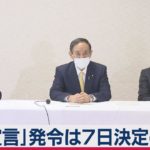 緊急事態宣言７日決定へ 時短要請権限は知事へ（2021年1月5日）