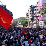 大規模なデモが連日続くミャンマー
