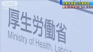 休業支援金の対象期間　野党「不十分」拡大訴え(2021年2月6日)