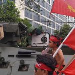 ミャンマー国軍が各地に国軍の兵士や装甲車を展開