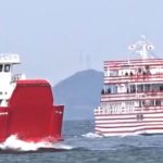 フェリー「めおん」が新旧交代