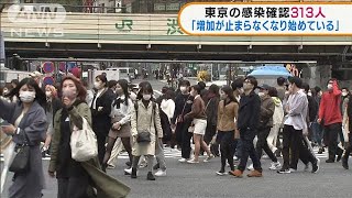 東京の感染者313人　「止まらなくなり始めている」(2021年3月29日)