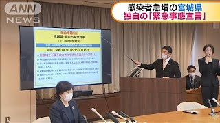 感染者急増の宮城県　独自の「緊急事態宣言」(2021年3月19日)