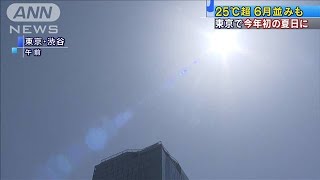 東京で今年初の夏日に　西～東日本で25℃超続出(2021年4月20日)