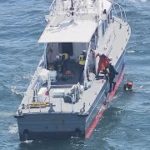 沈没の貨物船、不明３人の捜索続く　愛媛県今治市沖