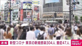 東京の新規感染者304人　重症者は47人(2021年6月13日)