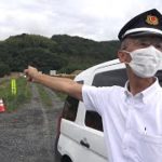 倉敷市真備町の語り部タクシー、西日本豪雨の被災地走る