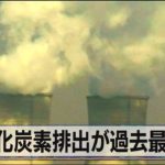 二酸化炭素排出が過去最高に　景気回復で（2021年7月21日）