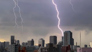 東京都内で天気急変　雷雨やひょうも