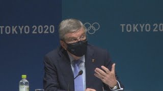 東京五輪「選手に応援を」 バッハ氏、反対論も認識
