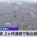 東京 ２ヵ月連続で転出超過　コロナ影響で（2021年7月27日）
