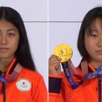 【ノーカット】スケボー女子ストリート金・西矢椛、銅・中山楓奈の一夜明け会見