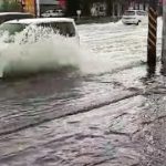 水があふれる鹿児島・薩摩川内市内