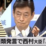 西村大臣 自身の発言に「反省」も与党から苦言（2021年7月13日）