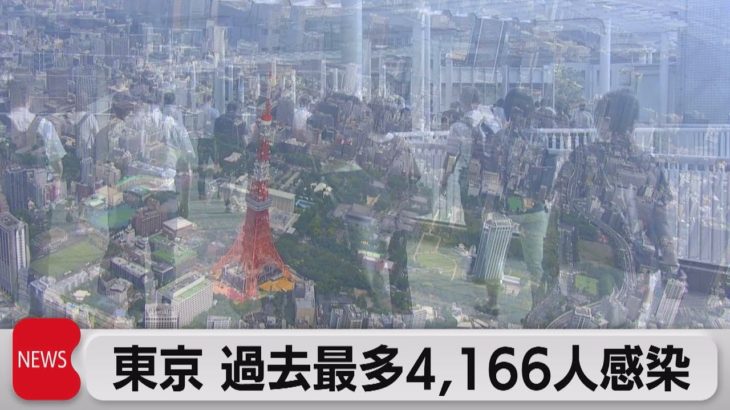 東京 過去最多4,166人感染（2021年8月4日）