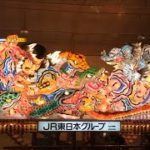 青森ねぶた2台を点灯 祭り体験イベントで披露