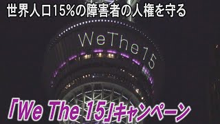 東京スカイツリーなど紫にライトアップ　障害者の人権守る活動開始【4K】
