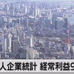 自動車販売が好調　全産業利益93％プラス　法人企業統計（2021年9月1日）