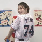 競泳・池江が始球式 プロ野球ヤクルト－中日戦
