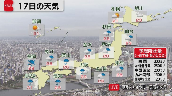 9月17日の天気