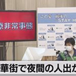 繁華街で夜間の人出が増加（2021年9月2日）