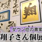 ダウン症の書家、金澤翔子さんが個展「つきのひかり」