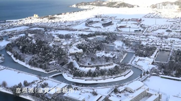 大雪の影響続く　滋賀・彦根市