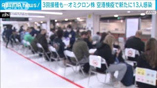 空港検疫で13人にオミクロン株　3回接種済みの人も(2021年12月18日)