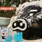 【LIVE】東京都心で雪　渋谷駅前の様子  Shibuya, Tokyo JAPAN