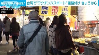 台湾　レジャー施設の“ワクチンパスポート”義務付け　きょうから実施(2022年1月21日)