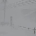 北海道は暴風雪　網走市内の様子