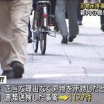 刃物所持の摘発が2年連続増　凶悪事件が相次ぐ中で(2022年2月5日)