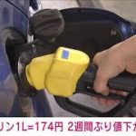 【速報】ガソリン価格　前週から0.1円下がり174.0円　(2022年4月13日)