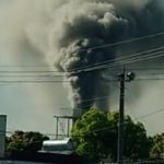 旭化成ベンベルグ工場で火災