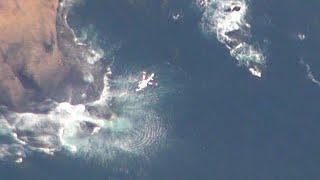 知床沖海難事故 観光船の捜索 夕方の様子