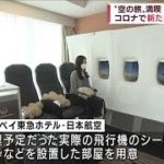 JAL機内で宿泊再現・・・ホテルで“空の旅”満喫(2022年4月27日)