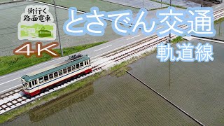 【４Ｋ】「街行く路面電車」とさでん交通軌道線（高知）