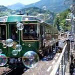 観光列車「四国まんなか千年ものがたり」を貸し切りに　ホームでケーキ入刀も