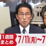 １週間ニュースまとめ【2022年7月11日（月）～15日（金）】安倍元総理銃撃／参議院選挙・自民圧勝／「全国旅行支援」見送り「旅行割」延期／新型コロナ「第７波」／ウクライナ情勢　ほか
