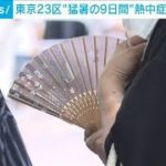 都心9日連続猛暑日の間　23区熱中症で72人死亡(2022年7月6日)