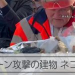 救助隊員に抱かれ「ミャー」　攻撃受けたキーウでがれきからネコ救出