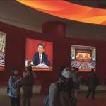 中国　習近平政権10年の成果を展覧会でアピール(2022年10月12日)