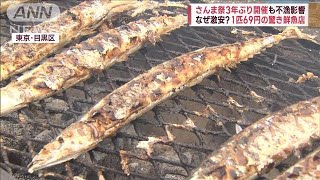 「サンマ、高値でも食べたい」…「さんま祭」で不漁影響　鮮魚店では珍しい光景が…(2022年10月9日)