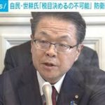 自民・世耕氏「税目決めるの不可能」　防衛費の財源めぐり(2022年11月29日)